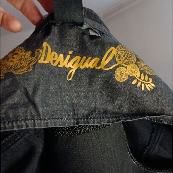 Desigual Roxanne Denim With Flower Dress - Picture 13 of 16